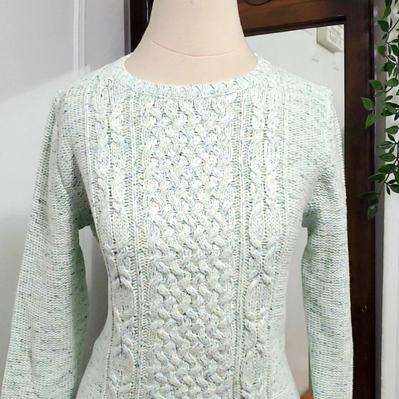 Talbots Cotton Cable Knit Sweater - Picture 2 of 7